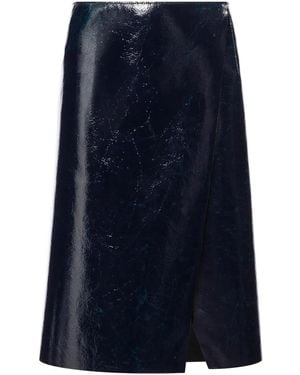 Philosophy Di Lorenzo Serafini Glossy A-Line Skirt - Blue