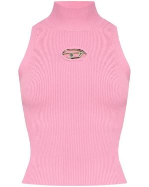 DIESEL Top With Logo - Pink