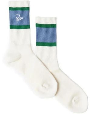by Parra Signature Striped Socks - Blue