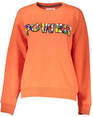 Desigual Embroidered Relaxed-Fit Sweatshirt - Orange