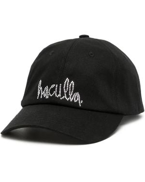Haculla Rhinestone-Embellished Cotton Baseball Cap - Black