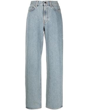 Loulou de Saison Light-Wash Wide-Leg Jeans - Blue