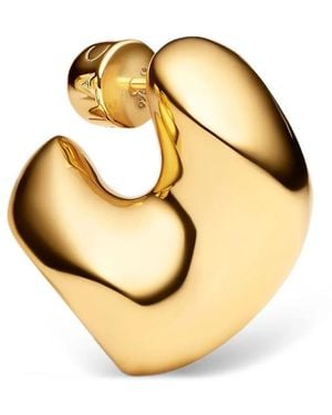 Maria Black Medium Saddle Earring - Metallic