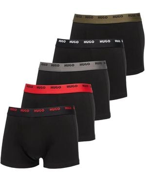 HUGO Logo-Waistband Boxers (Pack Of Five) - Black