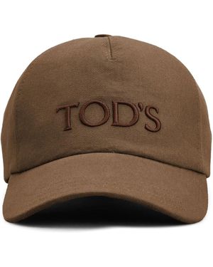 Tod's ロゴ キャップ - ブラウン