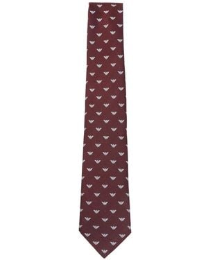 Emporio Armani Silk Tie - Purple