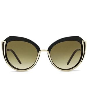 Karl Lagerfeld バタフライフレーム サングラス - ブラック