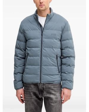 Guess Quilted Puffer Jacket - Blue