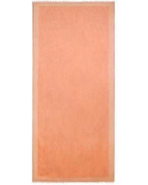 Etro Schal Aus Leinengemisch Mit Paisleymuster - Orange