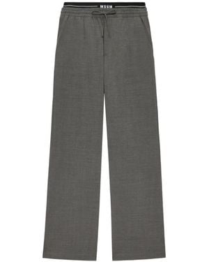 MSGM Drawstring Track Pants - Gray