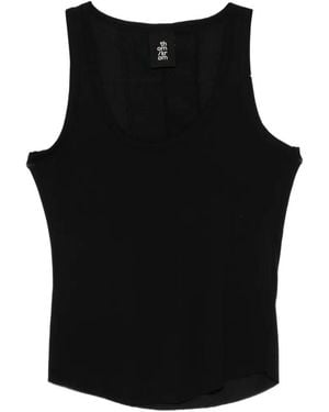 Thom Krom Ribbed Tank Top - Black