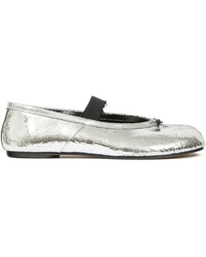 Maison Margiela Leather Ballet Flats - White