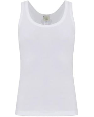 Hanro Shell-Motif Ribbed Tank Top - White