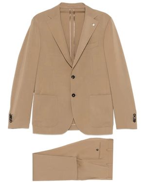 Luigi Bianchi Single-Breasted Suit - Natural
