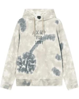 ARMANI EXCHANGE Sudadera Con Capucha Y Logo - Blanco