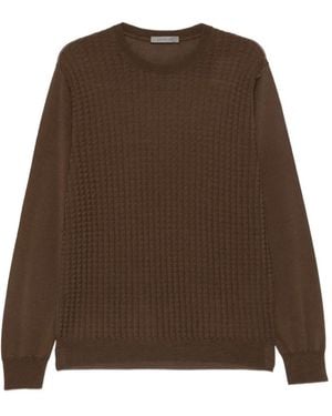 Corneliani Textured-Knit Sweater - Brown