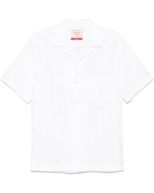 Portuguese Flannel パターンジャカード シャツ - ホワイト