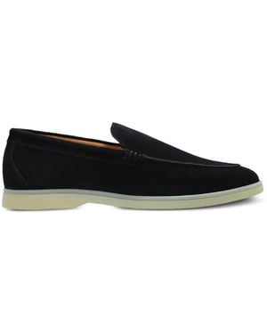 POSA Estate Suede Loafers - Black