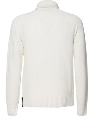 K-Way Turtleneck Jumper - White