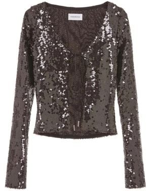 16Arlington Cardigan Elin À Paillettes - Noir