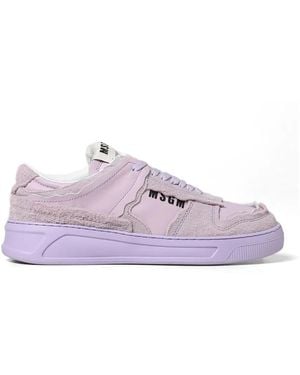 MSGM Logo Sneakers - Purple