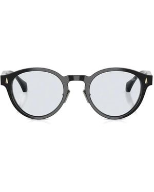 Moncler Ember Round-Frame Sunglasses - Black