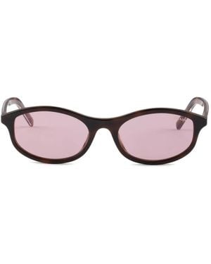 Prada Sunglasses With The Iconic Metal Plaque - Pink