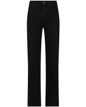 7 For All Mankind Lotta Wide-Leg Jeans - Black