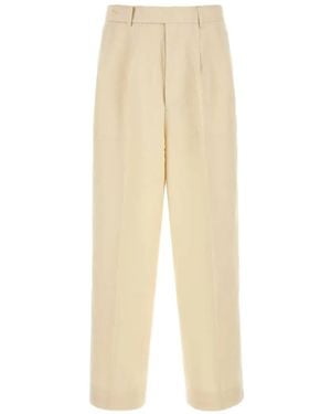 Bode Pantalones Anchos - Blanco