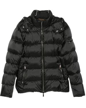 Moorer Brett Hooded Padded Jacket - Black