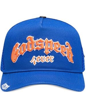 Godspeed Forever Embroidered Trucker Hat - Blue