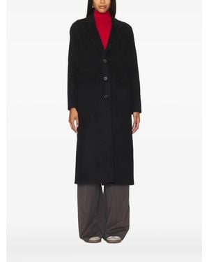 Rails Peak-Lapel Single-Breasted Coat - Black