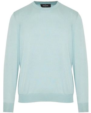 Gran Sasso Crew-Neck Long-Sleeve Jumper - Blue