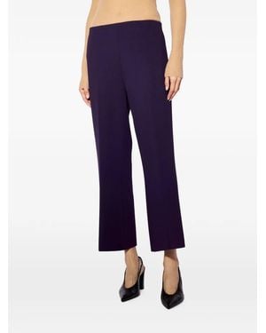 Liviana Conti Lance Pressed-Crease Trousers - Blue