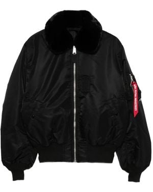 Mastermind Japan Mastermind World X Alpha Industries B-15 Flight Jacket - Black