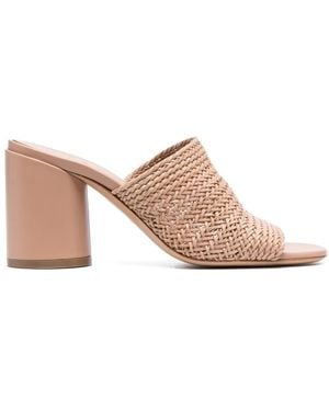 Casadei Hanoi 85mm ウーブン ミュール - ピンク