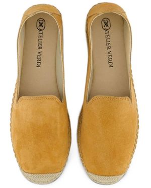 Atelier Verdi Carmen Suede Espadrilles - Natural