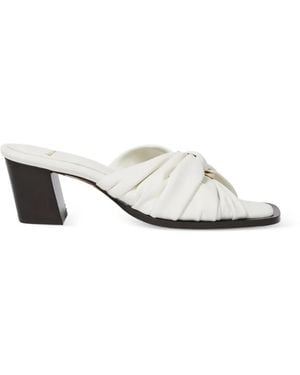 Paul Smith Monivae Ruched Ring-Detail Sandals - White