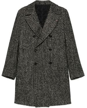 Tagliatore Arden Double-Breasted Coat - Grey