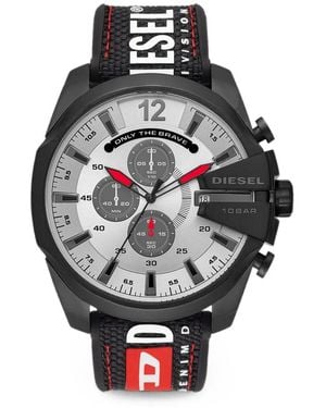 DIESEL Mega Chief 52Mm Watch - Grey