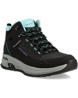Skechers Stivaletti Impermeabili Con Lacci - Nero