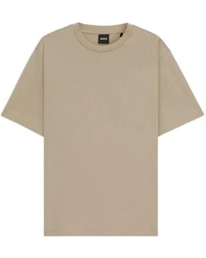 BOSS Crew-Neck T-Shirt - Natural