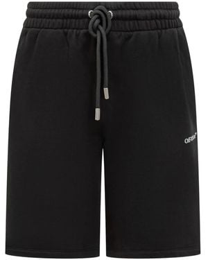 Off-White c/o Virgil Abloh Scribble-print track shorts - Schwarz