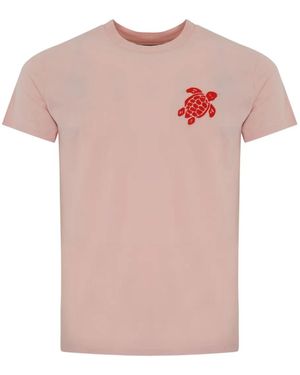 Vilebrequin Embellished-Turtle Graphic T-Shirt - Pink