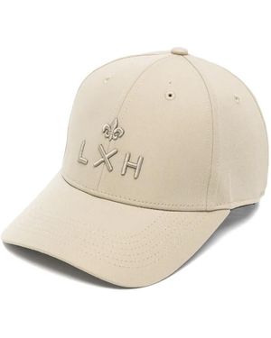Lxh Logo-Embroidered Baseball Cap - Natural