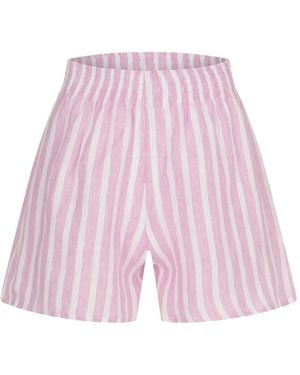 Paramidonna Cora Striped Shorts - Pink