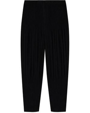 Homme Plissé Issey Miyake プリーツ パンツ - ブラック