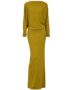 De La Vali Devana Open-Back Maxi Dress - Yellow