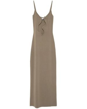 Christopher Esber Salacia Wire Column Dress - Natural