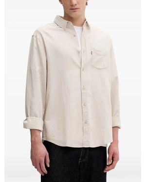 Levi's Sunset Logo-Tag Pocket Shirt - White